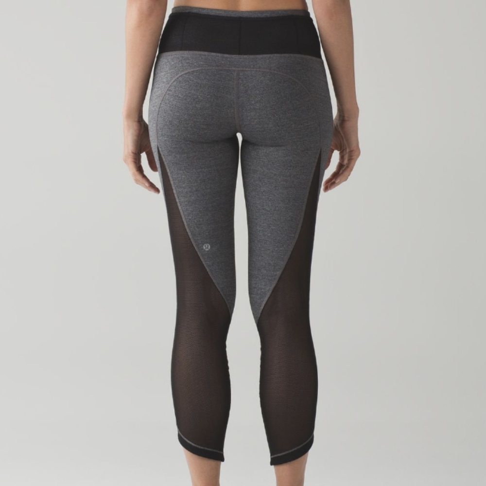 Lululemon Run Around Tight Heathered Black